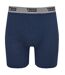 Duke London Mens Driver Kingsize Cotton Boxer Shorts (Pack Of 3) (Black/Grey/Navy) - UTDC145-2