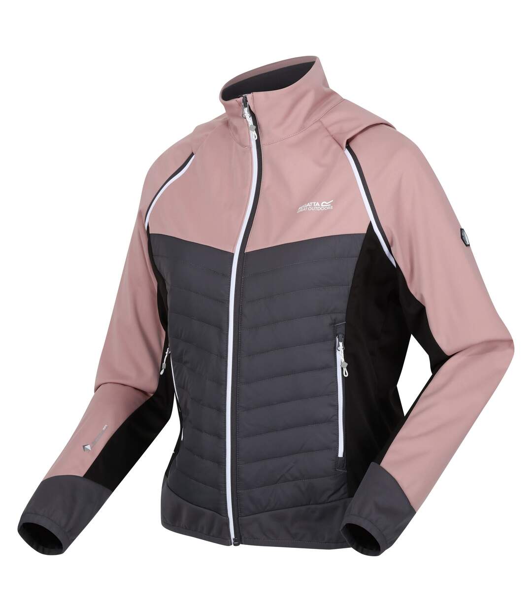 Veste hybride steren femme mauve clair / gris phoque Regatta-3