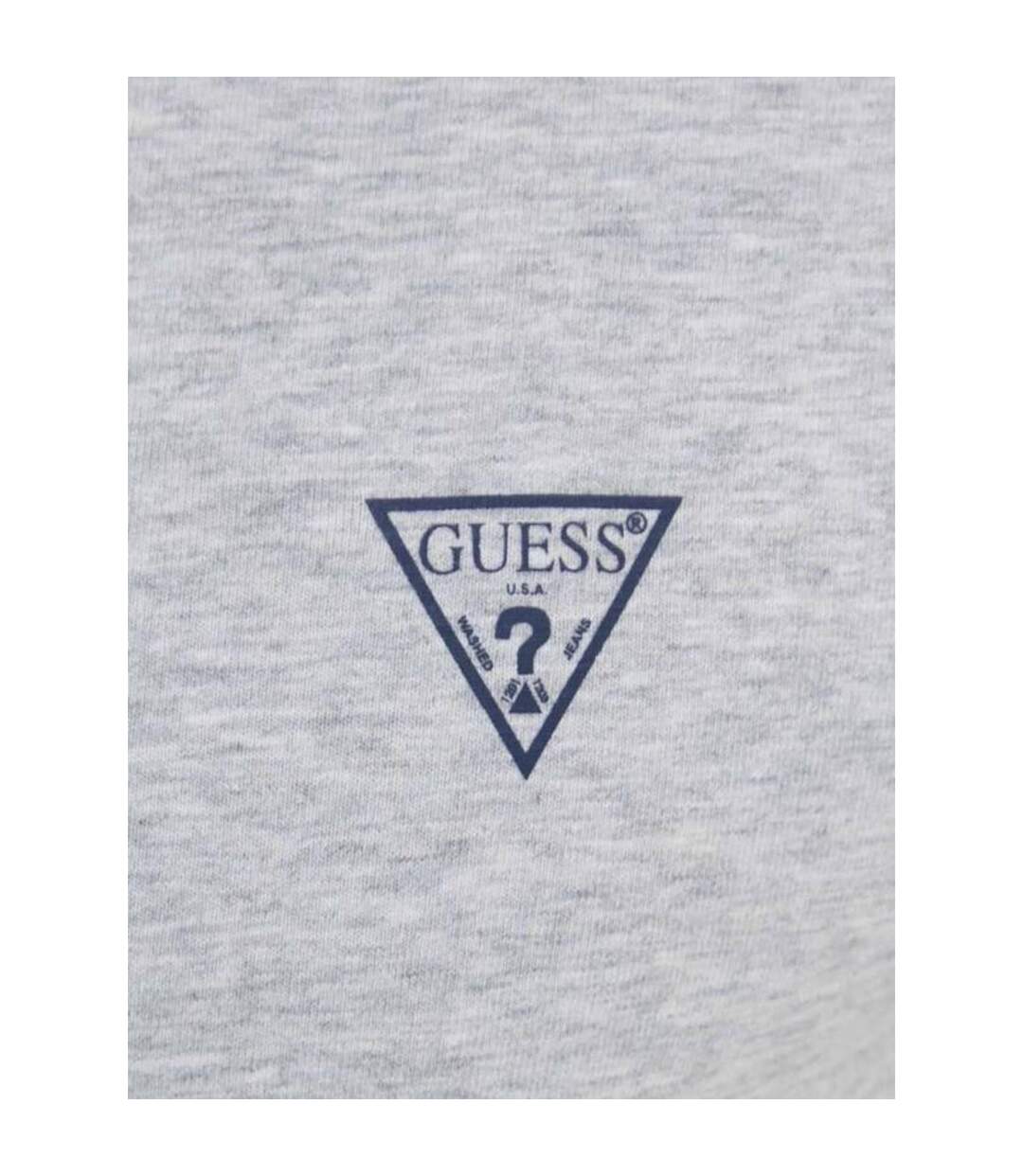 Mens Chest Logo T-shirt Grey Guess-3