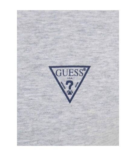 Mens Chest Logo T-shirt Grey Guess