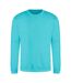 Sweatshirt unisexe turquoise surf Awdis