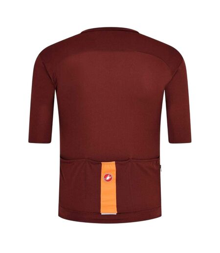 Maillot De Cyclisme Manches Courtes Prologo Lite Homme Marron Moka Castelli