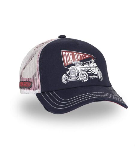 Casquette trucker avec filet souple effet bamboo avec print Crew Vondutch