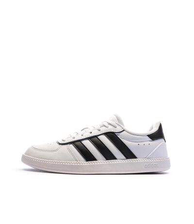Baskets blanches/noir femme adidas breaknet sleek