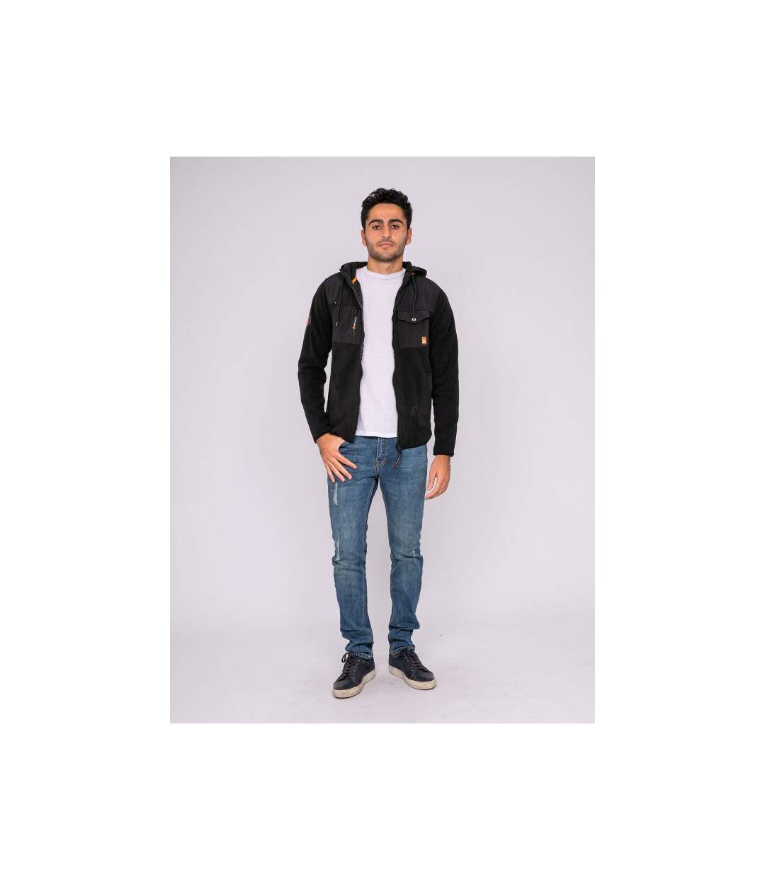 Gilet polaire capuche zip ZIGGY-4