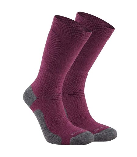 Unisex adult trek merino wool socks wildberry purple Craghoppers