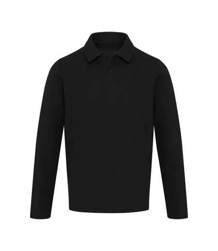 Polo Manches Longues Apollo Adulte Noir Elevate