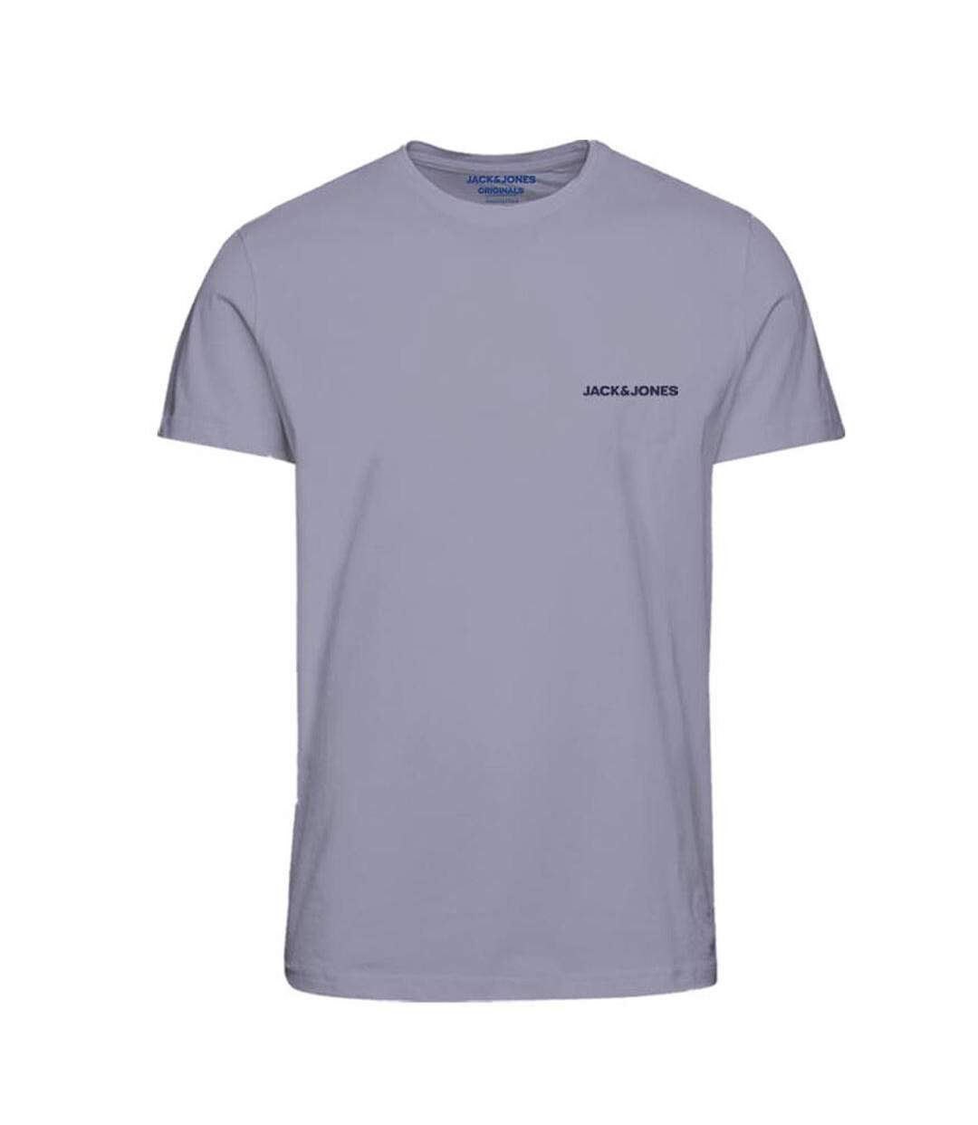 T-Shirt mauve homme jack & jones jortide - l-1