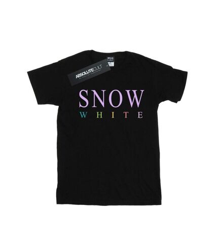 Disney Princess Womens/Ladies Snow White Graphic Cotton Boyfriend T-Shirt (Black)