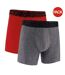 Lot De 2  Boxers Tech Homme Rouge Gris Chiné Under Armour-1