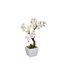 Plante Artificielle en Pot Cerisier 26cm Blanc-1