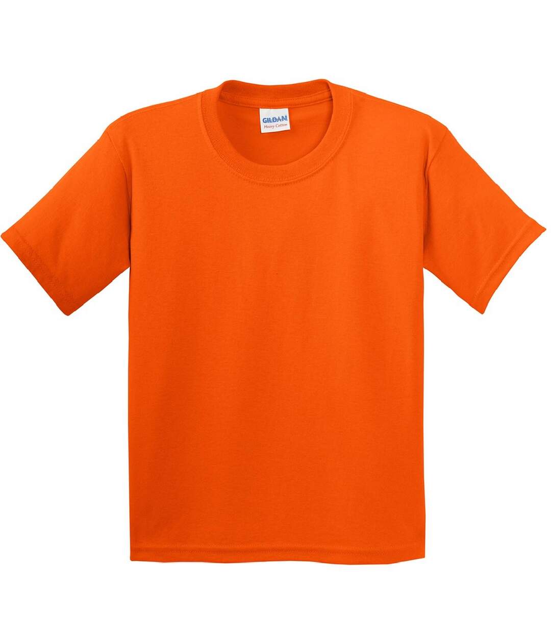 Youth Unisex Heavy Cotton T-shirt Orange Gildan-1