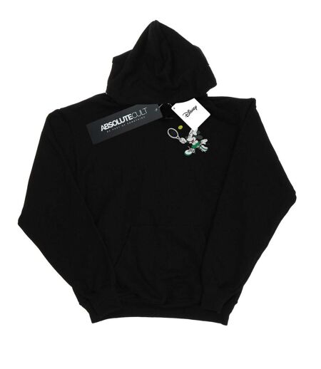 Disney Pull à capuche à imprimé poitrine de tennis Minnie Mouse - Femmes/Ladies (Noir) - UTBI11364