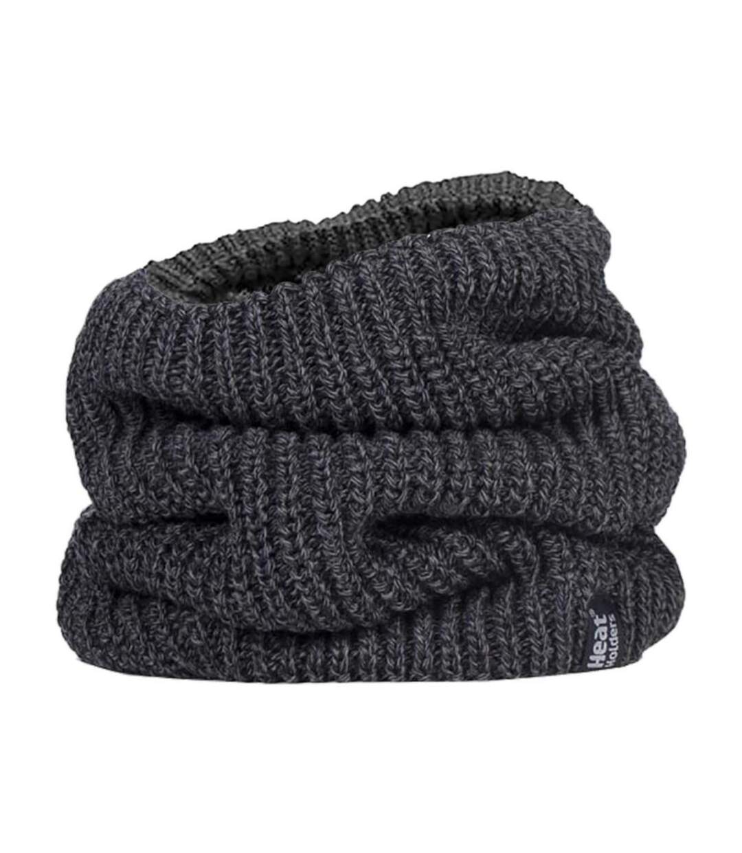 Cache-Cou Homme Épais Tricot avec Doublé Polaire-1