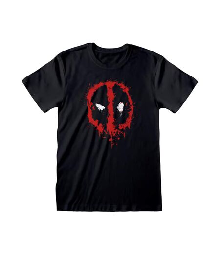 T-shirt Motif/style Éclaboussure Adulte Noir Deadpool