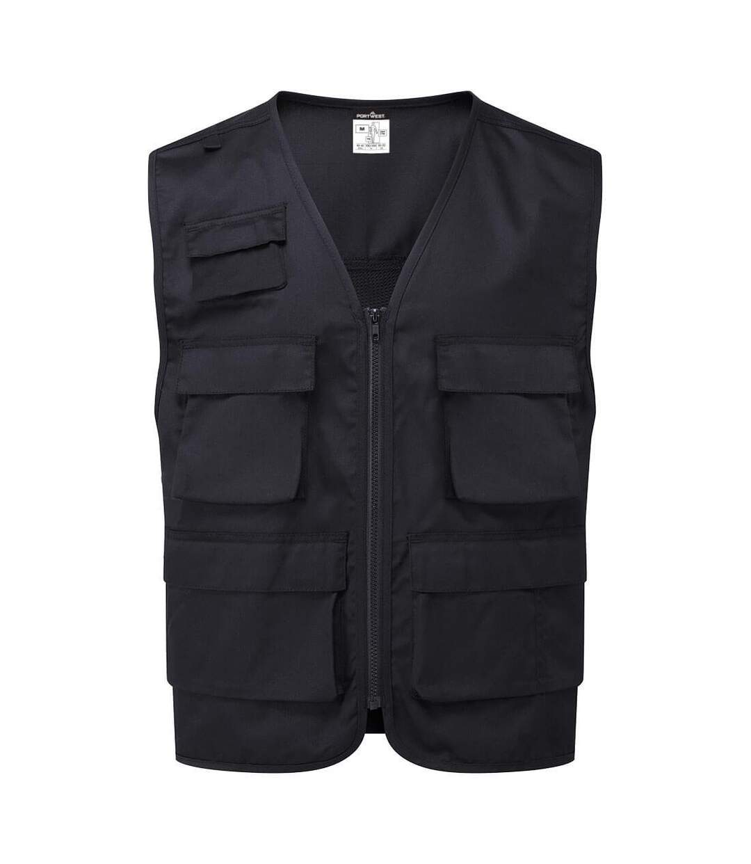 Unisex Adult Work Safety Vest Black Portwest-1