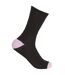 Cottoique Womens/Ladies Heel And Toe Socks (Pack Of 5) (Black/Pastel) - UTUT1055
