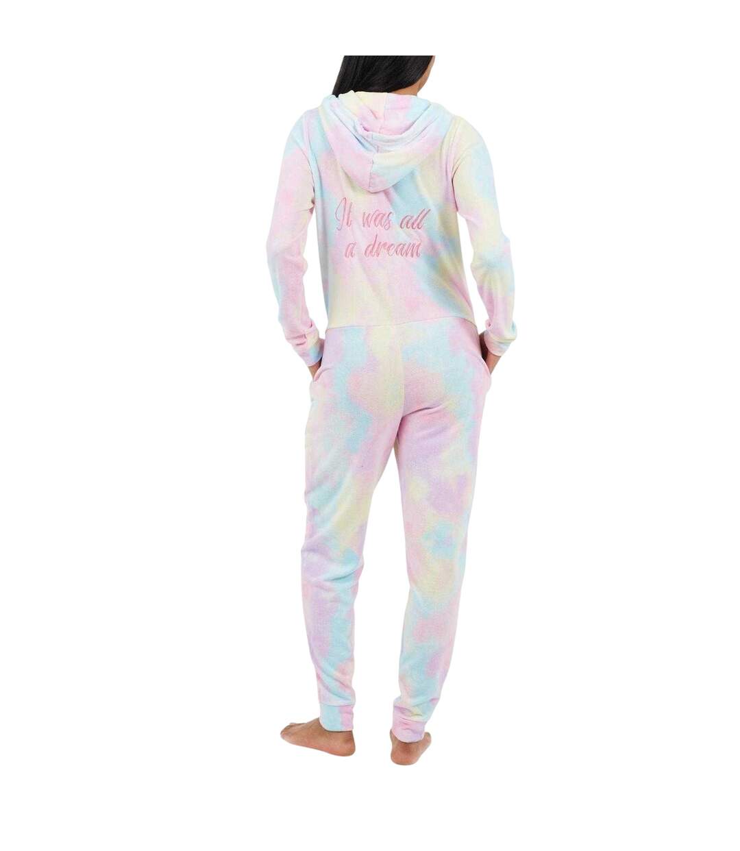 Combinaison De Nuit Motif/style Tie-dye It Was All A Dream Femme Rose Pastel Brave Soul-3