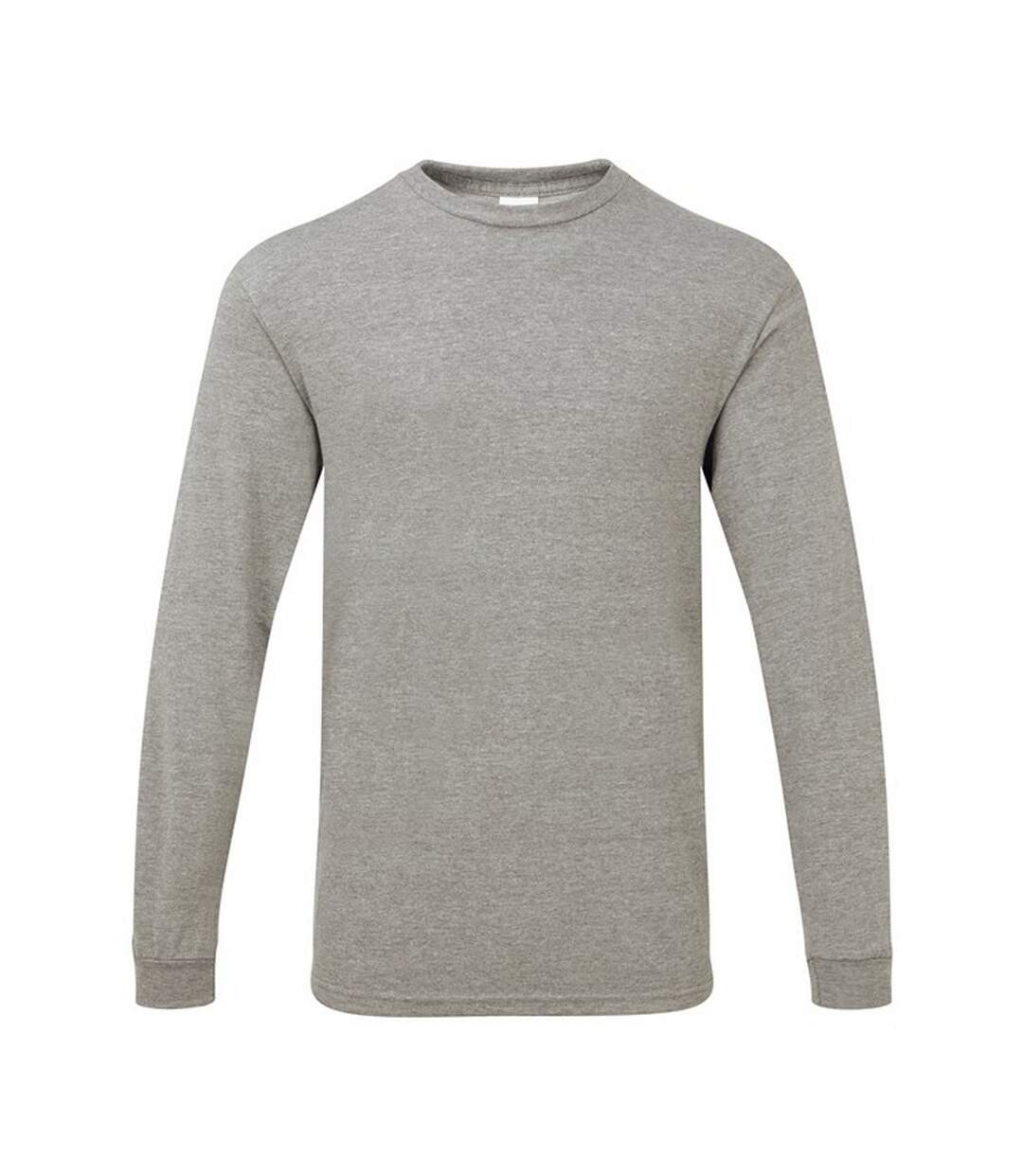 Unisex Adult Heather Long-sleeved T-shirt Graphite Heather Gildan Hammer-1