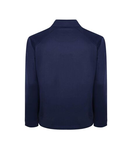 Mens Herringbone Quarter Zip Golf Top Peacoat Callaway