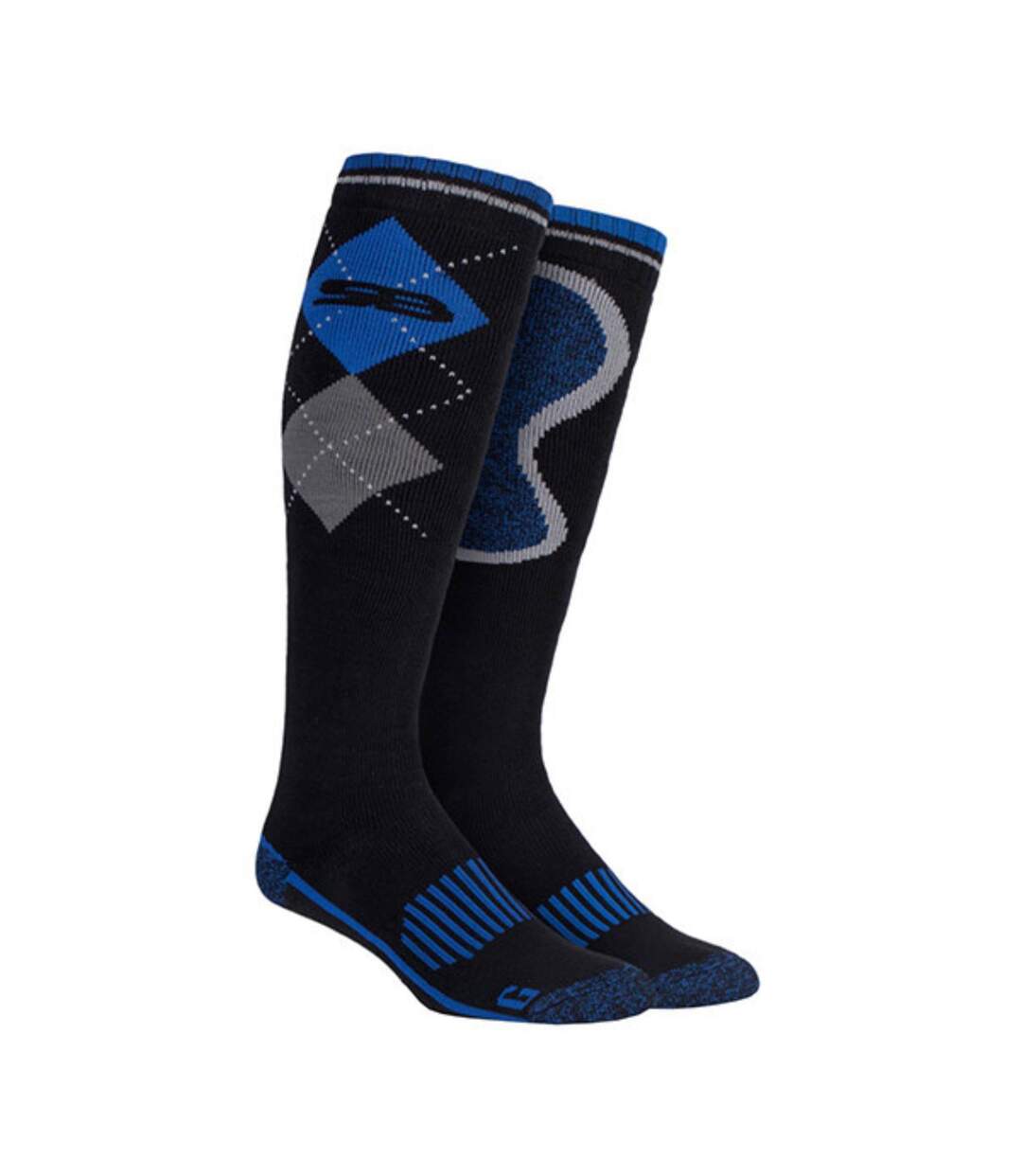 1 Pack Mens Extra Long Knee High Cotton Rich Wellington Boot Socks-1