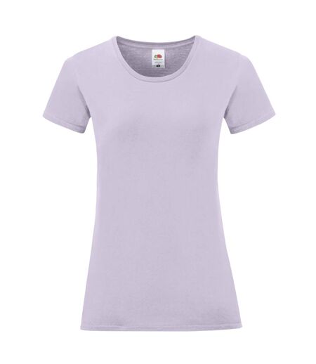 T-shirt Iconic Femme Lavande Clair Fruit Of The Loom