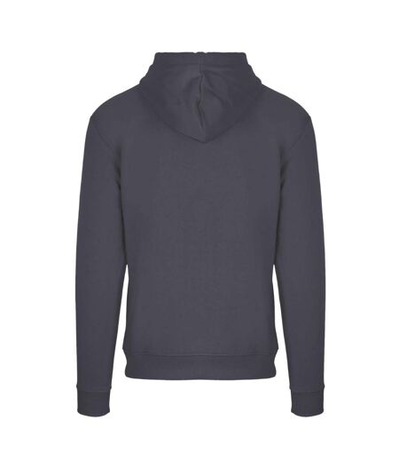 Mens Logo Hoodie Antracite Aquascutum