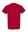 Gildan Mens Heavy Cotton Short Sleeve T-Shirt (Antique Cherry Red) - UTBC481