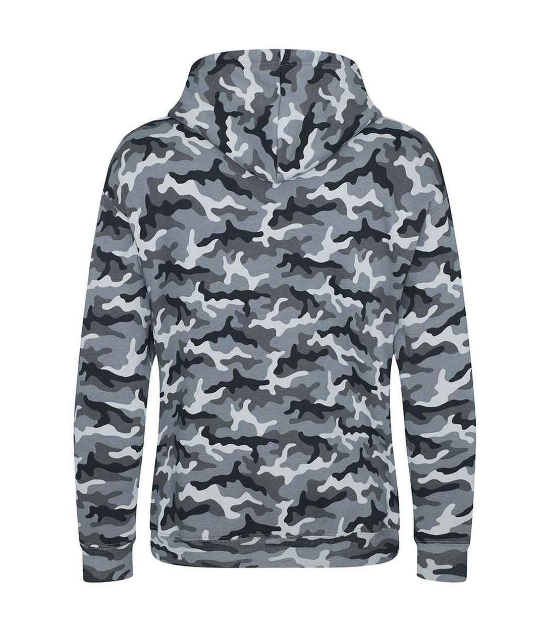 Sweat à capuche homme gris camouflage Awdis-2