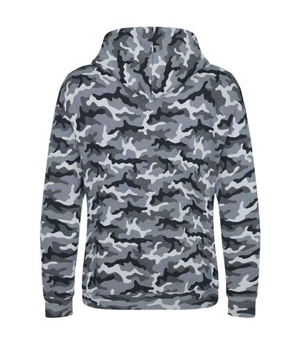 Sweat à capuche homme gris camouflage Awdis