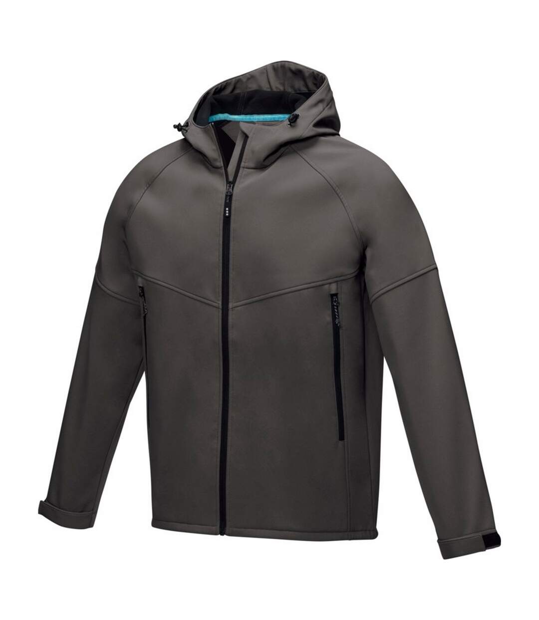 Mens coltan recycled soft shell jacket storm grey Elevate NXT-4