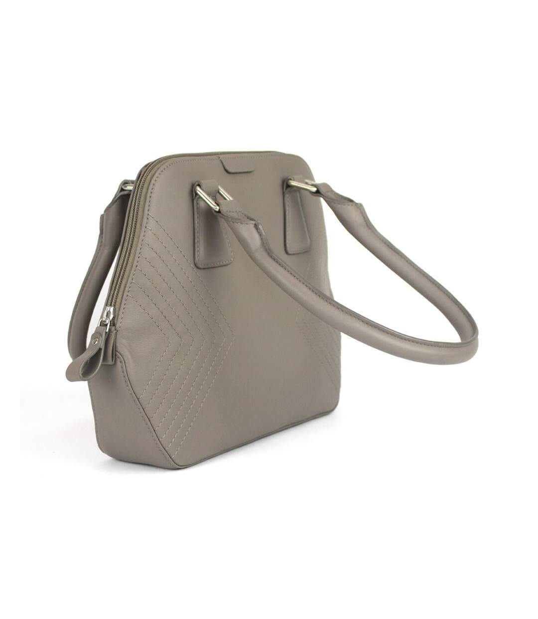 Womens/ladies twin handle bag one size grey Eastern Counties Leather-3