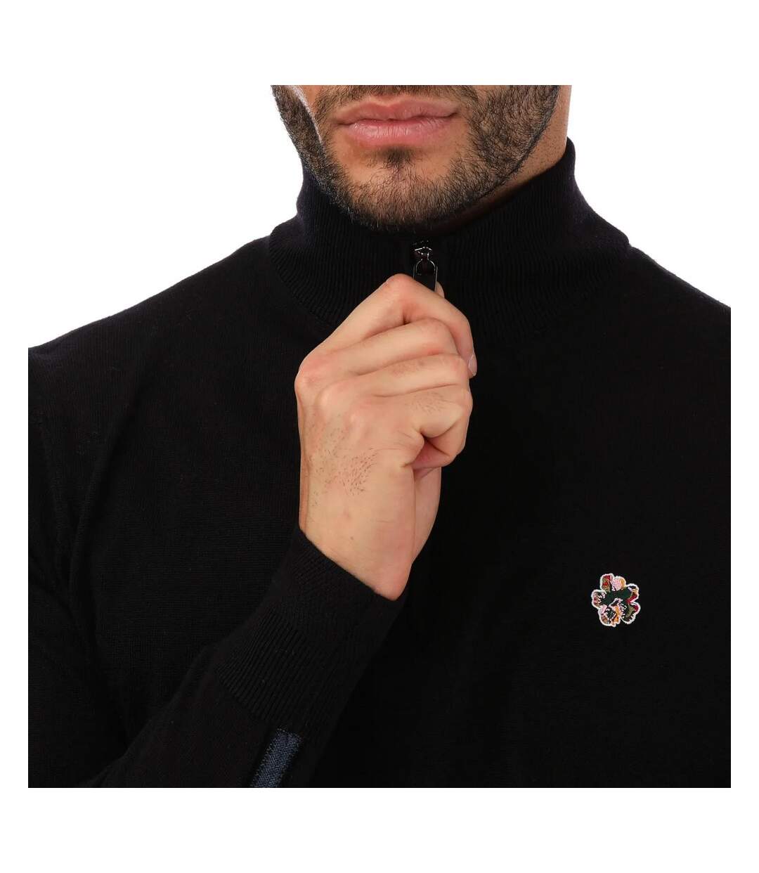 Unisex Adult Tooting Quarter Zip Sweatshirt Navy Ted Baker-3