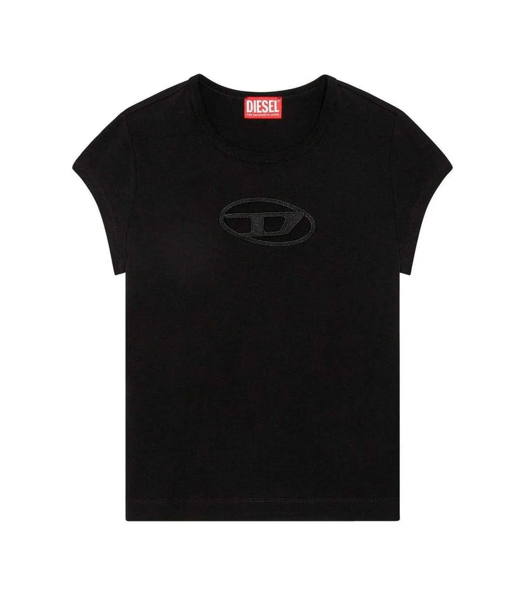 T-shirt Angie Oval Femme Noir Diesel-2
