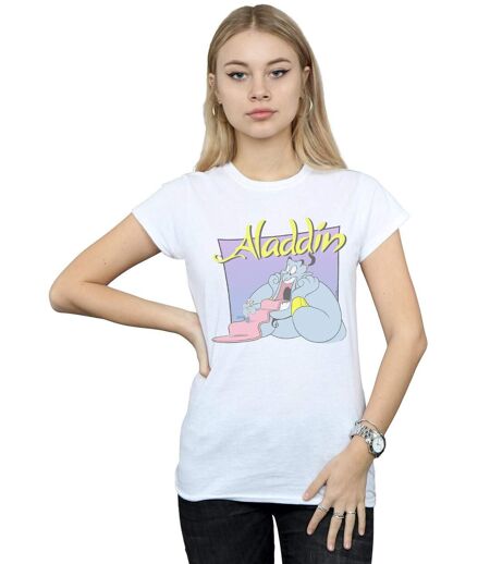 Disney - T-shirt ALADDIN GENIE WISHING DUDE - Femme (Blanc) - UTBI15847