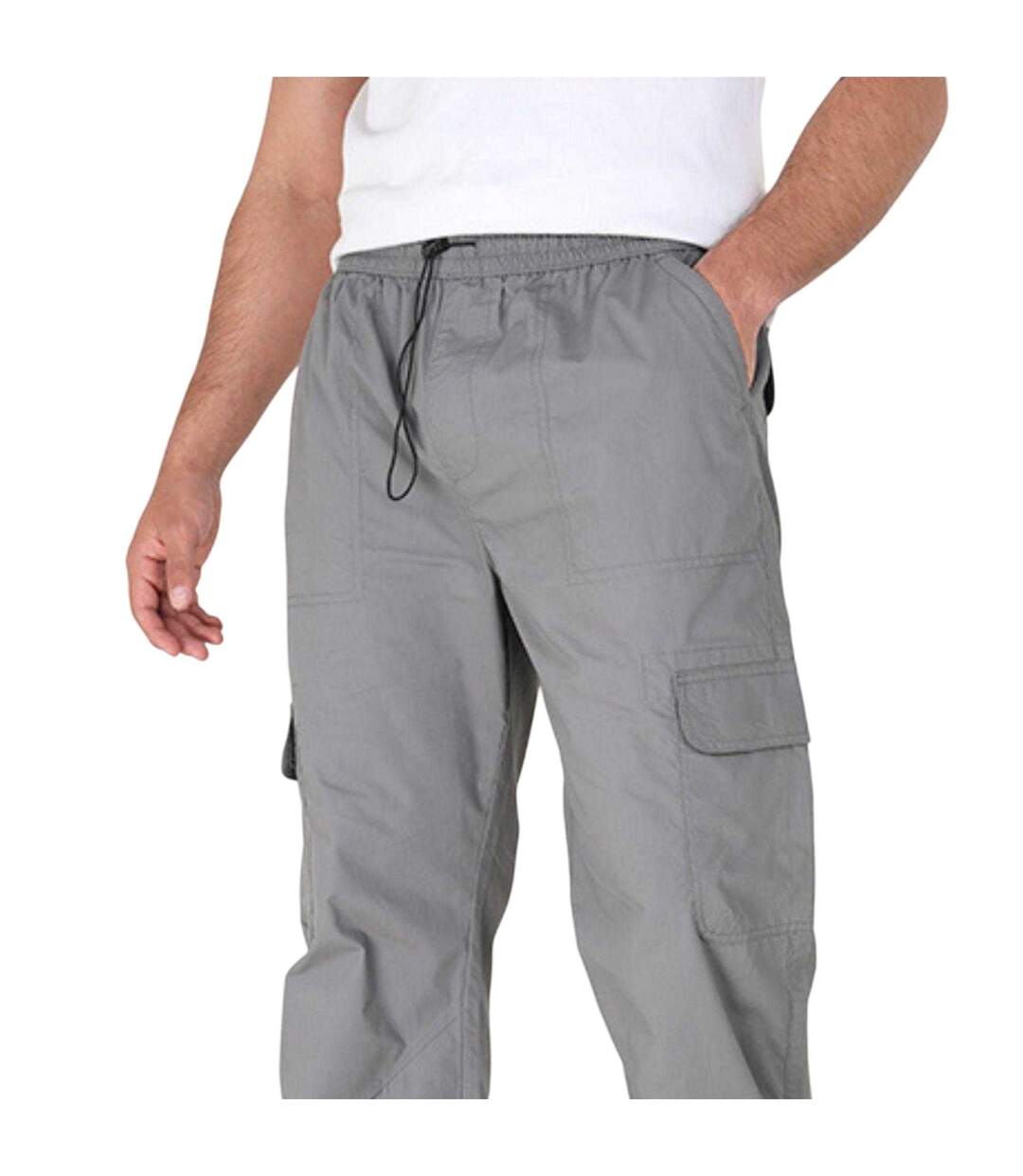Pantalon À Poches Homme Gris Foncé Brave Soul-4