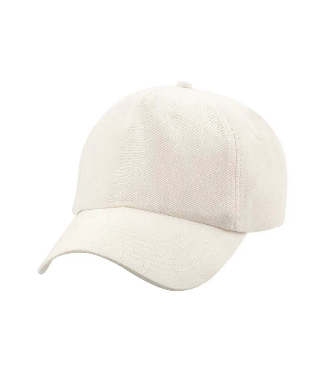 Childrens/kids original 5 panel cap natural Beechfield-1