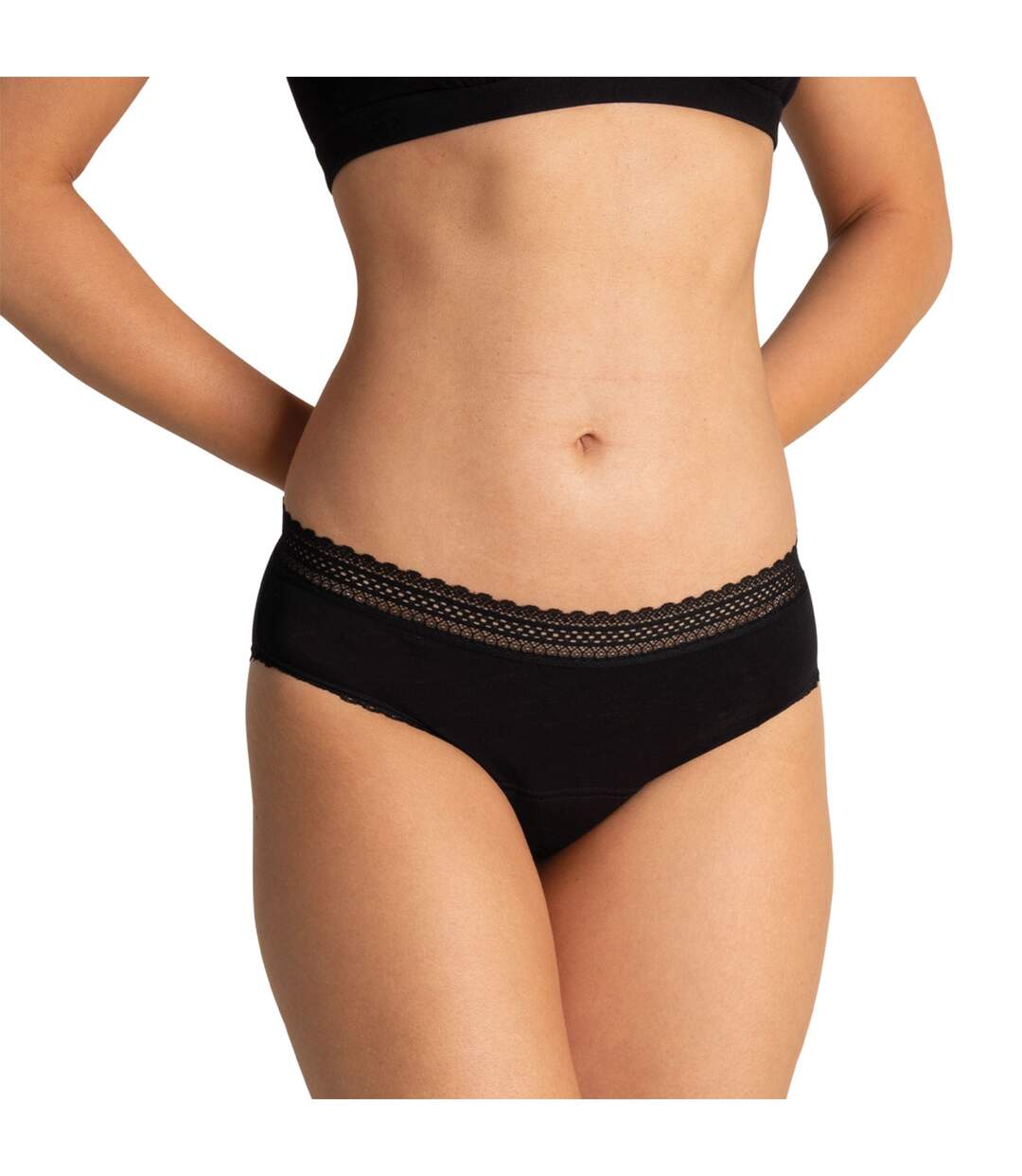 Lot de 2 slips pour les règles femme Coton bio Secret Athena-4