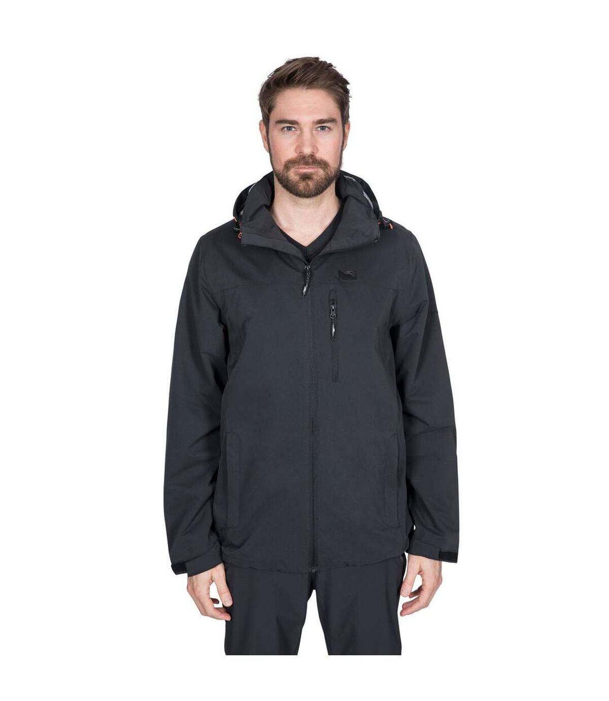 Trespass Mens Weir Waterproof Jacket (Black)