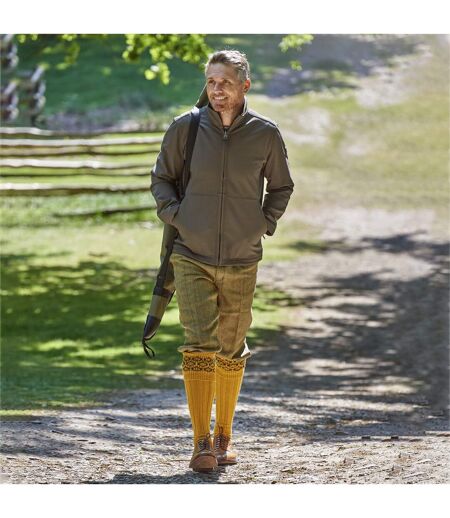 HJ Hall - Chaussettes de Chasse Homme en Laine Mérinos Motif Country