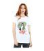 Disney Femme/Les femmes Mulan Magnolia Collage Coton Boyfriend T-Shirt (Blanc) - UTBI49675-2