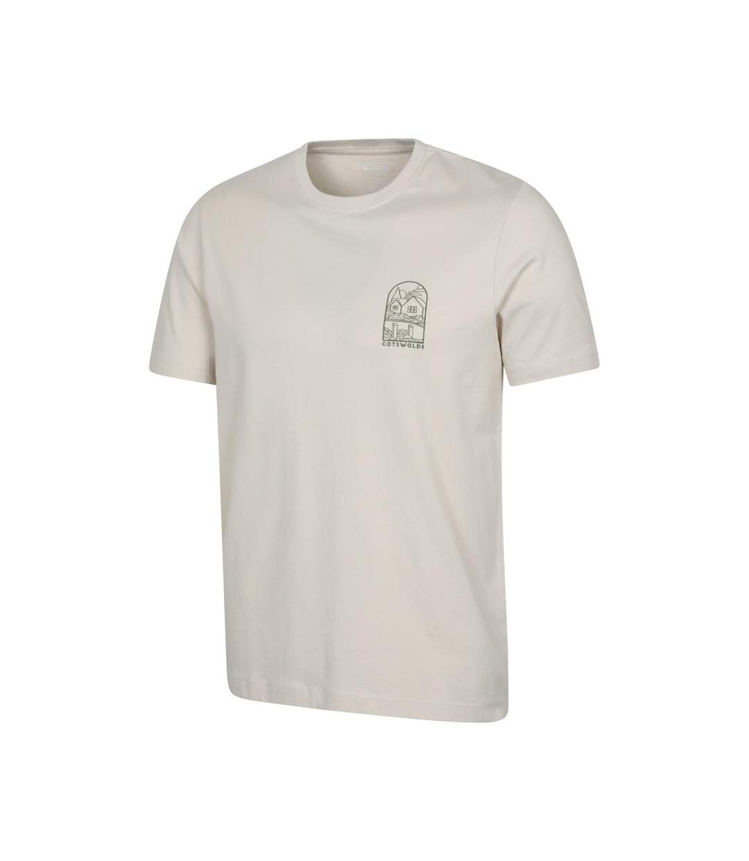 T-shirt manches courtes cotswold homme blanc cassé Mountain Warehouse-4