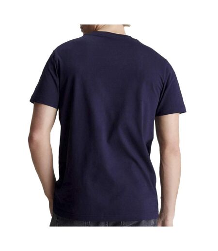 T-shirt marine homme calvin klein jeans monologo regular - m
