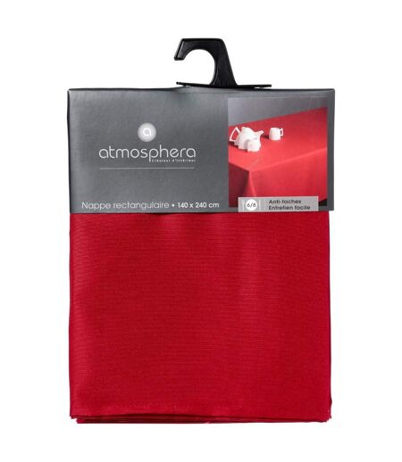 Nappe Antitache Unie 140x240cm Rouge