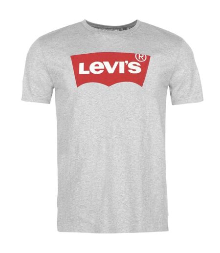 Mens Batwing Logo T-shirt Grey Red Levis
