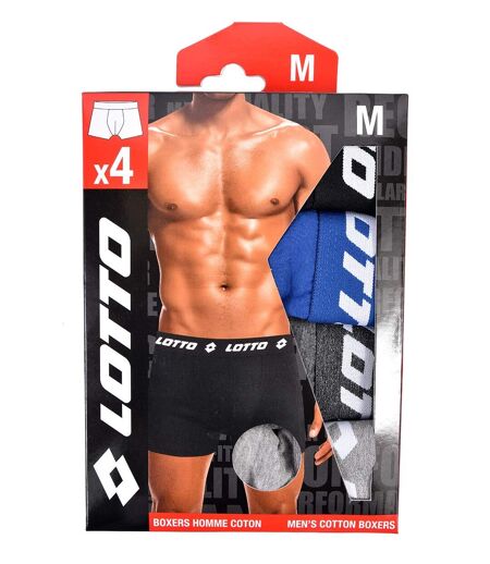 Boxer homme LOTTO Pack de 4 Boxers 0614