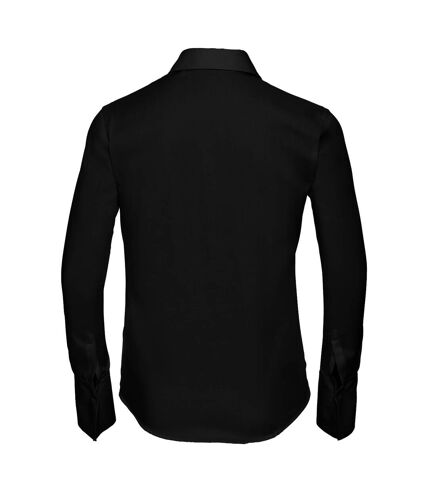 Russell Collection Womens/Ladies Ultimate Long-Sleeved Shirt (Black) - UTRW9438
