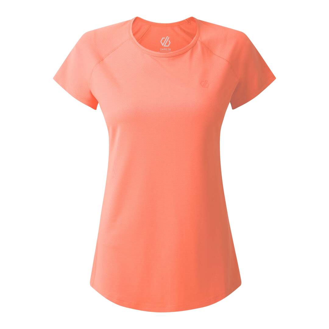 T-shirt de sport corral femme pêche foncée Dare 2B-1