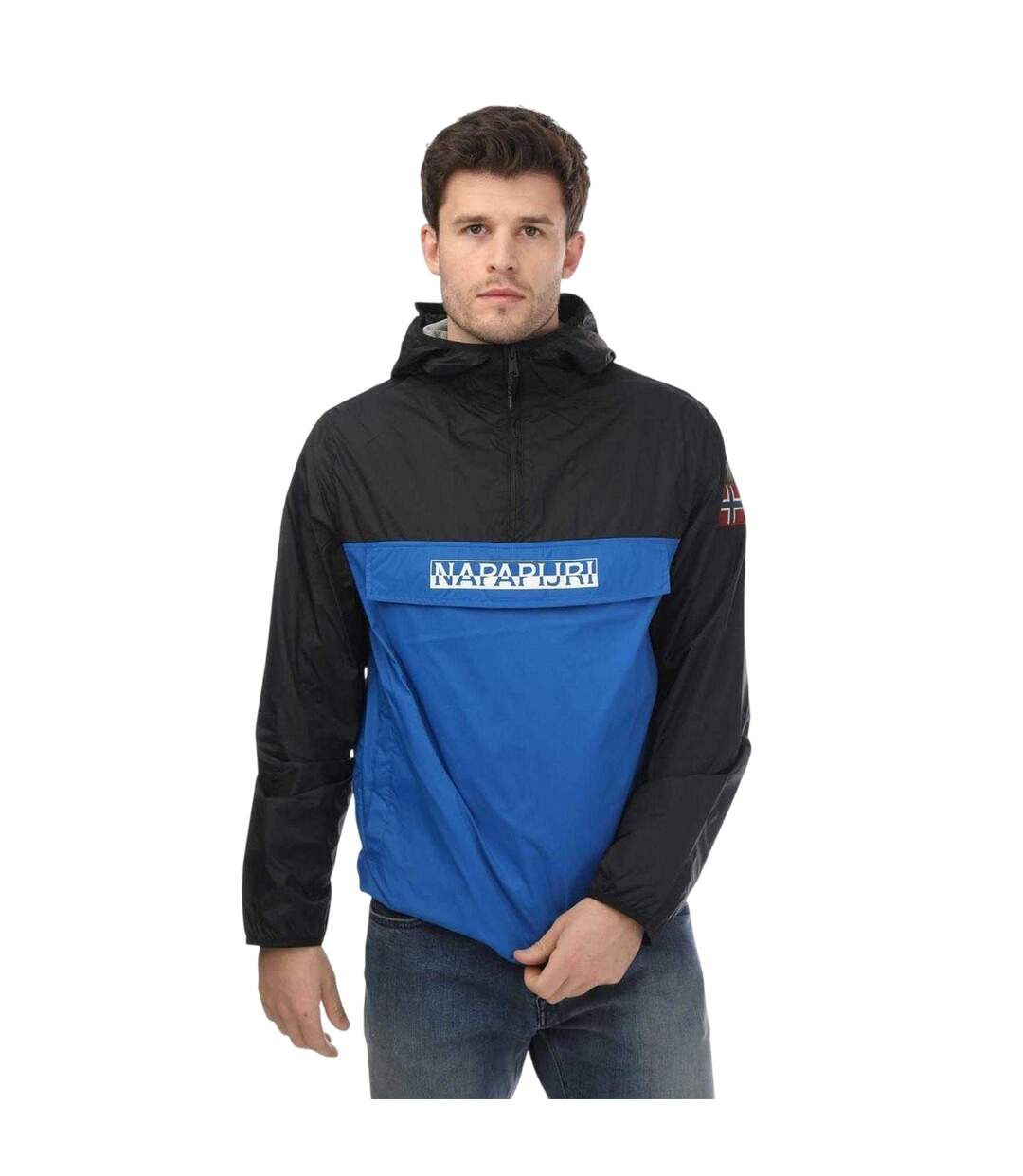 Mens Coubertin Logo Regular Jacket Blue Navy Napapijri-2