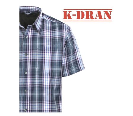 K-DRAN TABACGT3P - Chemisettes manches courtes violette pour homme en mélange coton-polyester